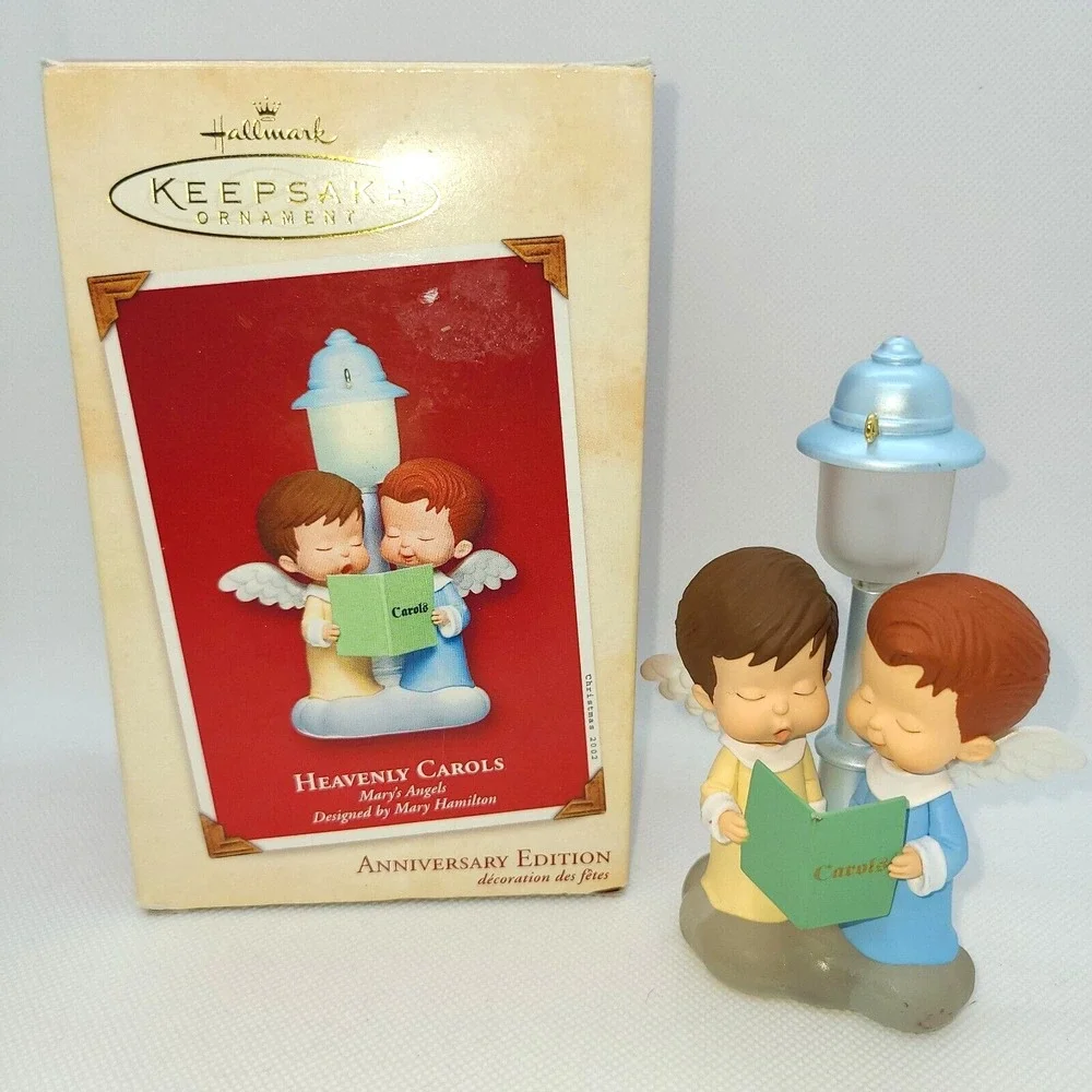 Hallmark Keepsake Ornament 2002 Heavenly Carols Marys Angels 15th Anniversary